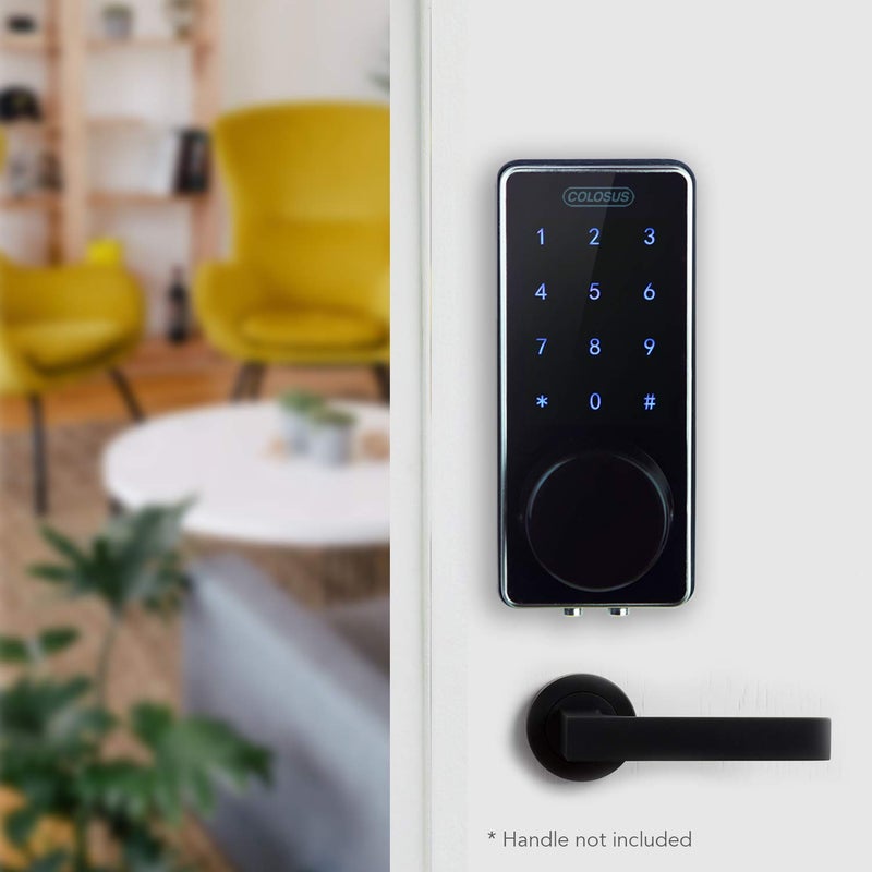 COLOSUS NDL626 Keyless Entry Deadbolt Smart Door Lock with Auto-Lock, Anti-Theft, Touchscreen Keypadâ€“ Up to 100 Users â€“ Multiple Codes, 4 Key Fobs, 2 Keys - Image 3